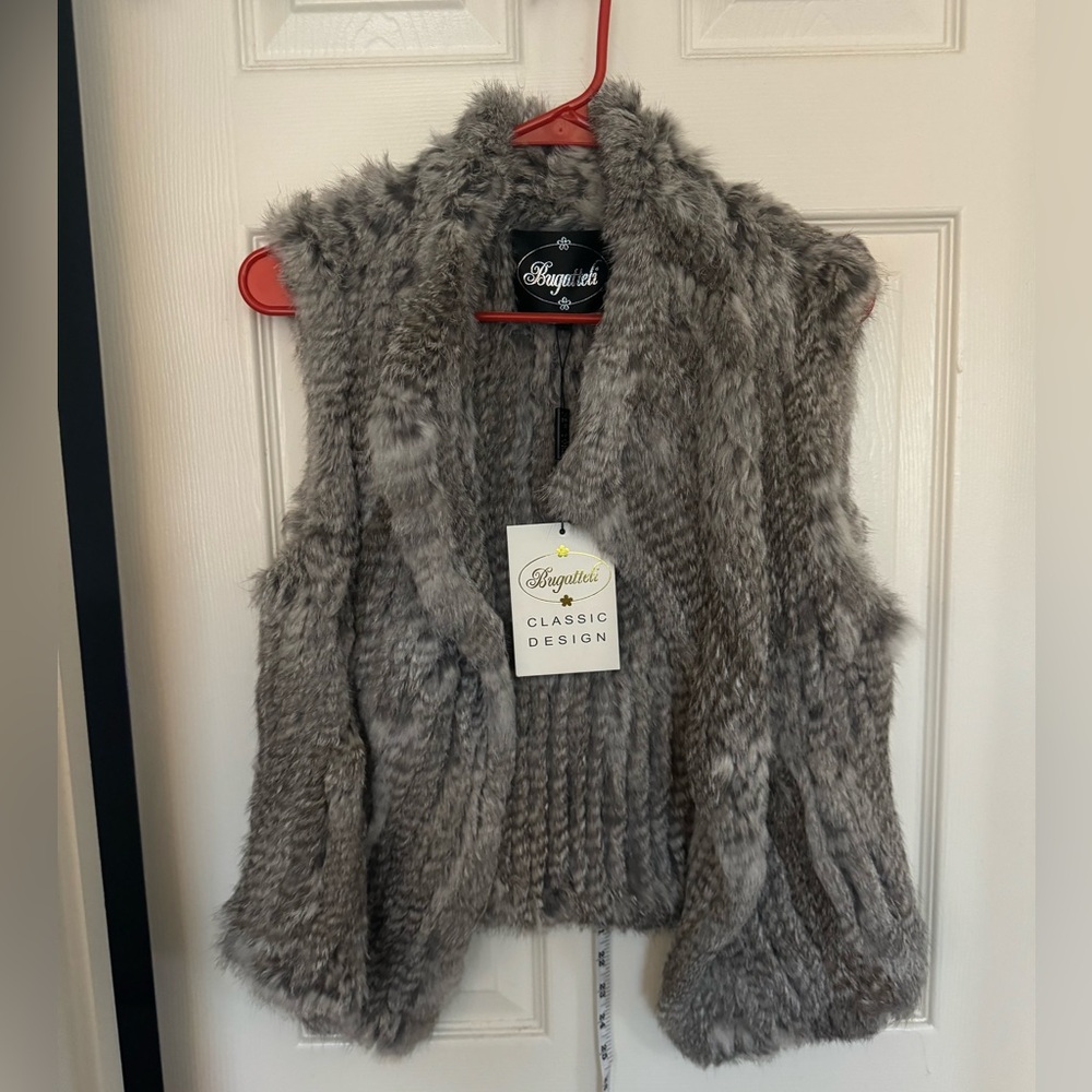 Rabbit fur vest